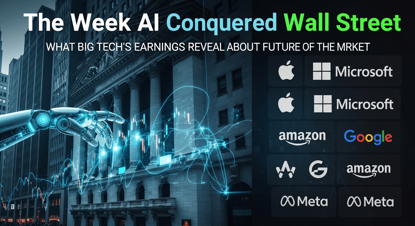 The Week AI Conquered Wall Street — What Big Tech’s Earnings Reveal About the Future of the Market